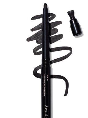 NEW Mary Kay Waterproof Eyeliner Crayon .01 oz. Black Full Size  New